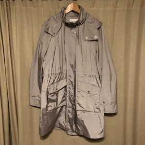 Cole Haan Packable Rain Jacket w/ Removable Hood